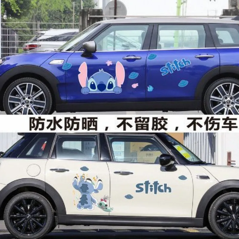 Disney animation peripherals Lilo & Stitch car stickers cute cartoon stickers Stitch car side decorative stickers creative gifts