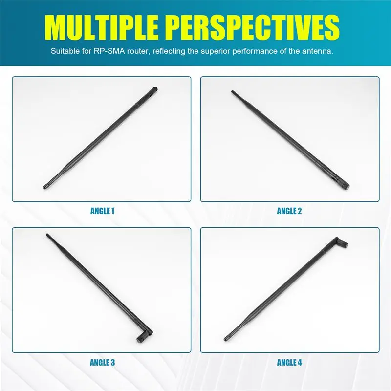 A29F-12DBI Wifi Antenna, 2.4G/5G Dual Band High Gain Long Range Wifi Antenna With RP‑SMA Connector For Wireless Network