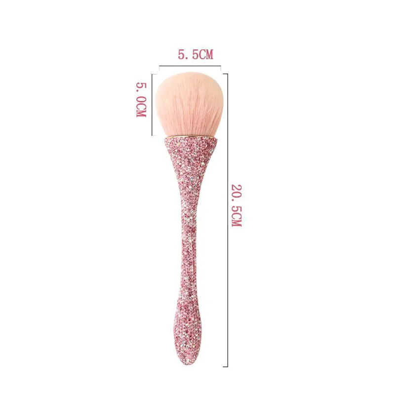 Acrylic Nail Brush Glitter Laser Soft Remove Dust Powder Cleaning Nail Brushes Pedicure Manicure Accessories Tools Set