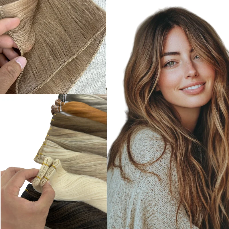 

Human Virgin Hair Super Genius Weft 22inch 100g #P9-613 #170 Already Sewn Hair Extensions Double Efficiency & Volume Boost