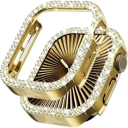Bling Diamond Hollow Case for Apple Watch 46mm 42mm 40mm 41/44/45/49/41mm for iWatch Series 11 10 9 8 7 6 5 4 3 Protector Cover - Image 12