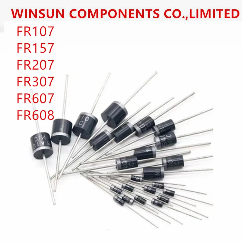 (10-50piece)100% New Imported Original  FR107/157/207/307/308/607/608 Fast recovery rectifier diode