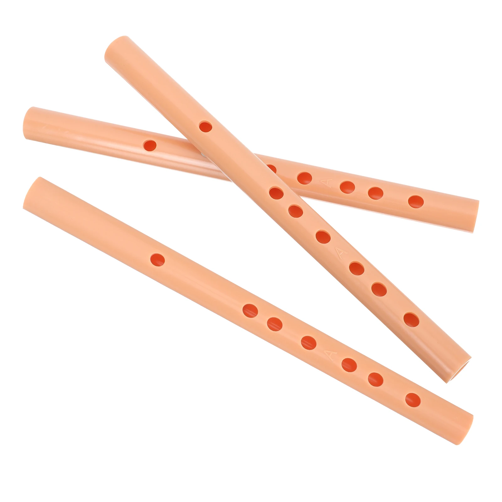 

3pcs A-Key Clarinet Beginner Practice Short Flute Plastic Wind Instrument For Kids Small Durable Educational Musical Training