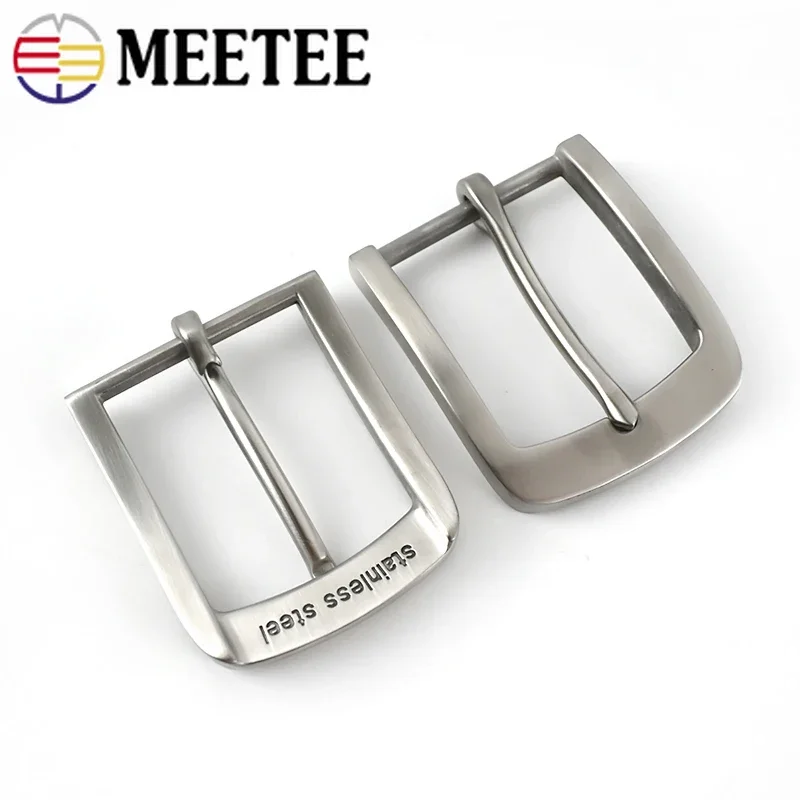 40mm Men Belt Buckles 316 Material Stainless Steel Metal Pin Buckle for Belts 38-39mm DIY Clothes Garment Decoration Accessories