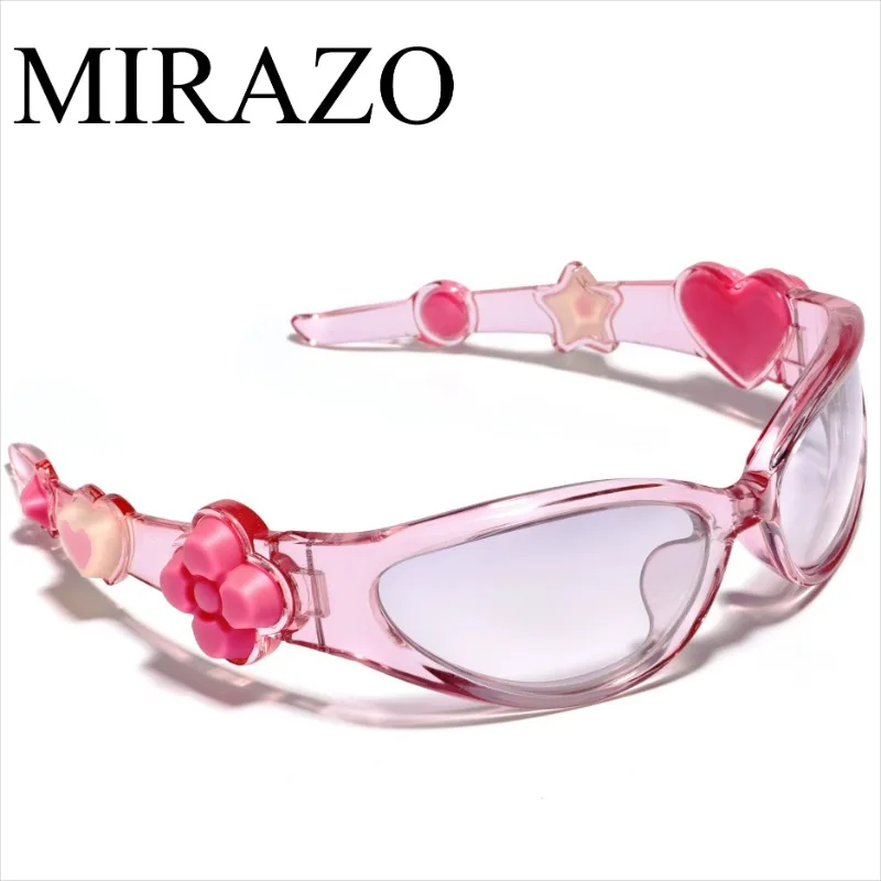 

Korea GM Y2k Jelly Bear Gradient Sweet sunglasses Decorative Plastic GM Eyeglass Exquisite Women Cosplay pink sun Eyewear uv400