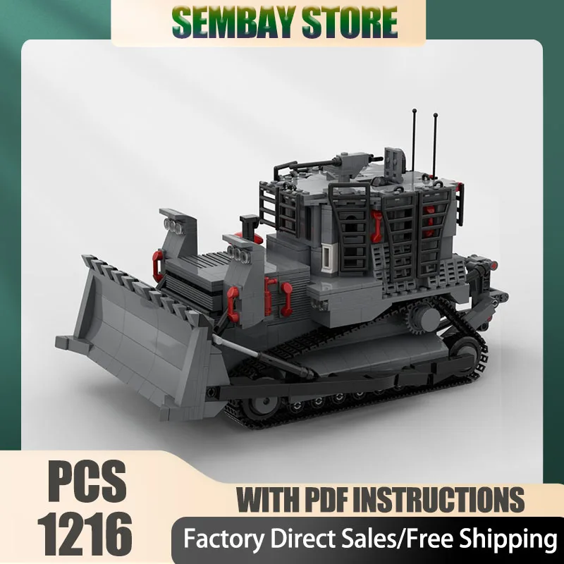 لودر أطفال بالريموت كنترول Moc قوالب بناء وحدات IDF D9R رافعة شوكية نموذج تكنولوجيا كتل عيد الميلاد لتقوم بها بنفسك لعبة هدايا البناء #1