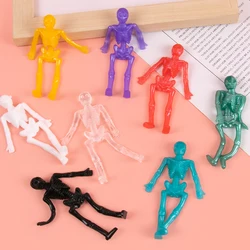 10/20pcs Halloween Stretchy Skeleton Toys Soft Rubber Stretchable Sticky Skull Toys Trick Or Treat Halloween Party Gifts Favors