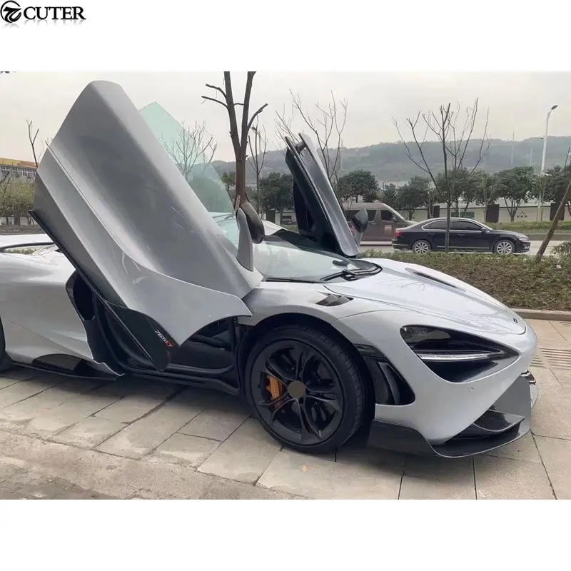 720s Change To 765LT Carbon Fiber Front Bumper Rear Bumper Side Skirts Rear Spoiler for Mclaren 720s Car Body Kit