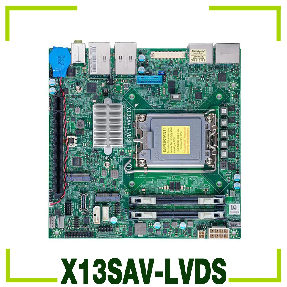 

X13SAV-LVDS Q670E For Supermicro Embedded Motherboard DDR4 LGA-1700 12th Generation Core i9/i7/i5/i3