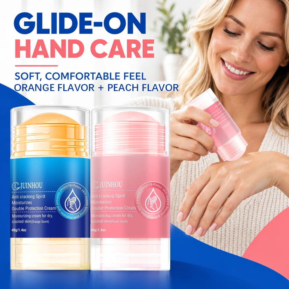 JUINHOU Anti-Crack Hand And Foot Cream Stick Urea Salicylic Acid Orange Scent Hydrating Rough Heels All Skin Types Holiday Gift