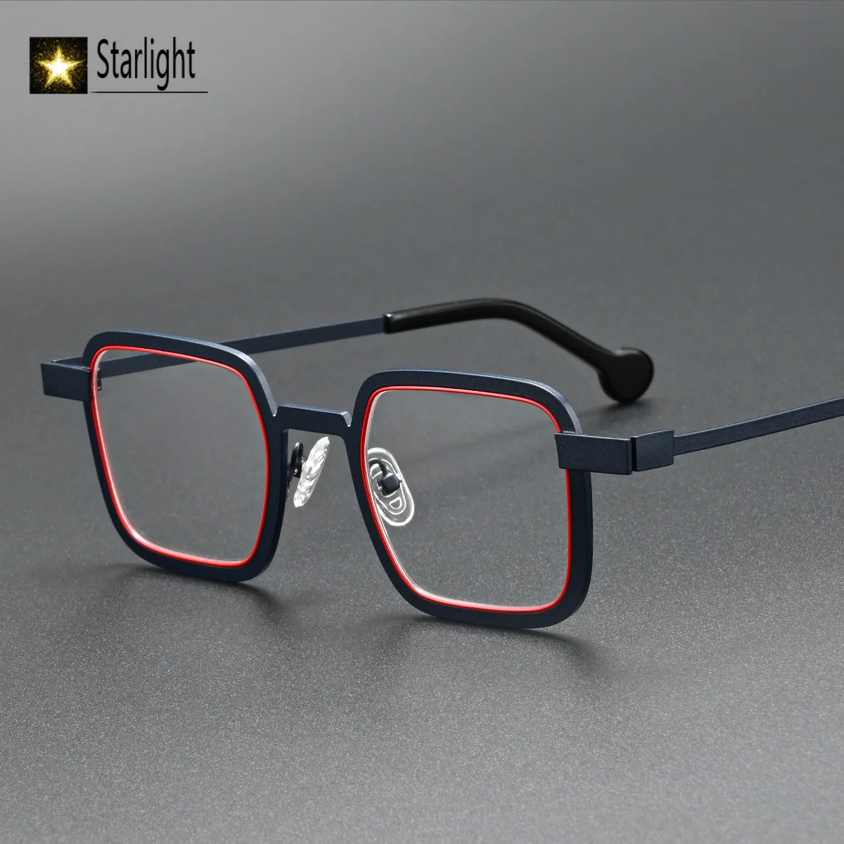 Square Metal Eyeglass Frame Men Optical Myopia Prescription Glasses Frame Man  Reading Retro Eyewear Hyperopia Presbyopia 139mm