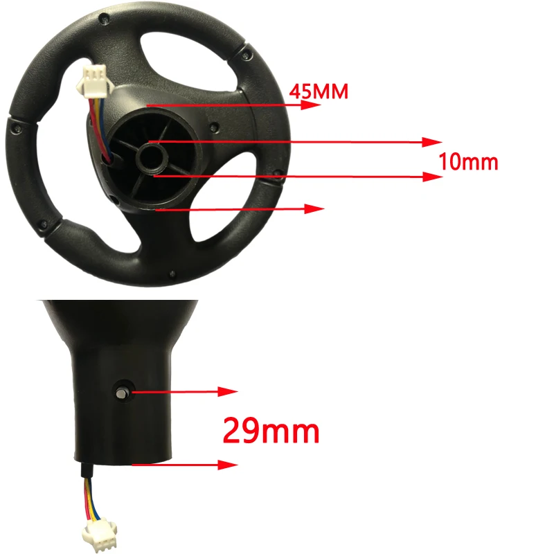 DK-F650 Ford Raptor S9088 S2588 S2388 3Pin Children\'s Electric Ride on Toys Car Steering Wheel Replacement Parts Accessories
