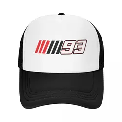 Lucky Number 93 Motorcycle Icon Racing Stylish Mesh Baseball Cap For Men Adult Trucker Hat New Trend Sunscreen Hat