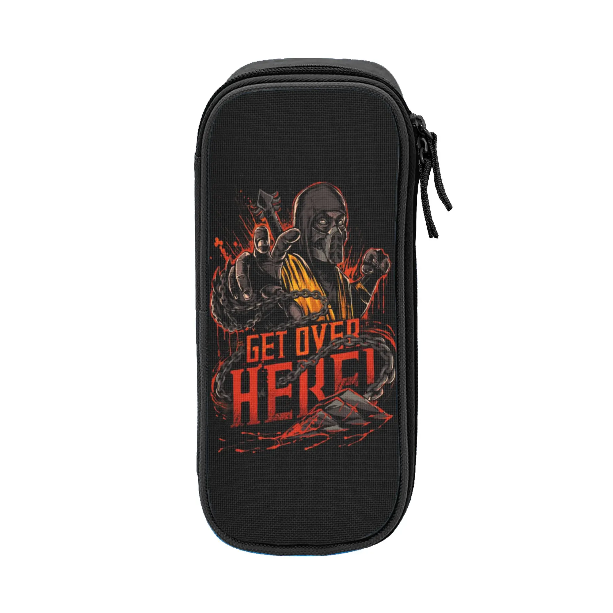 Mortal Kombat Federmäppchen, doppellagig, großes Fassungsvermögen, Federmäppchen für Kinder, perfekte Geschenke