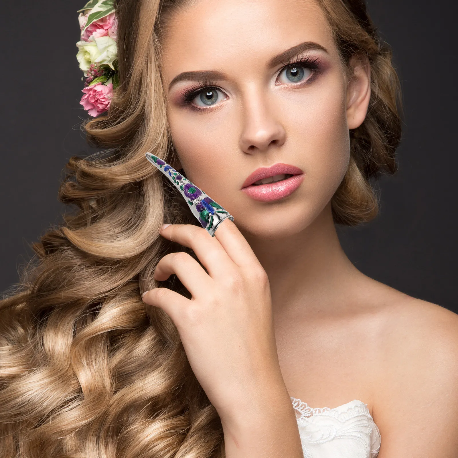 2-pecas-de-aneis-de-unha-requintados-com-tema-dinastia-qing-unhas-posticas-de-cobertura-total-com-aplicacao-por-pressao-joias-vintage-para-ponta-dos-dedos-para-cosplay