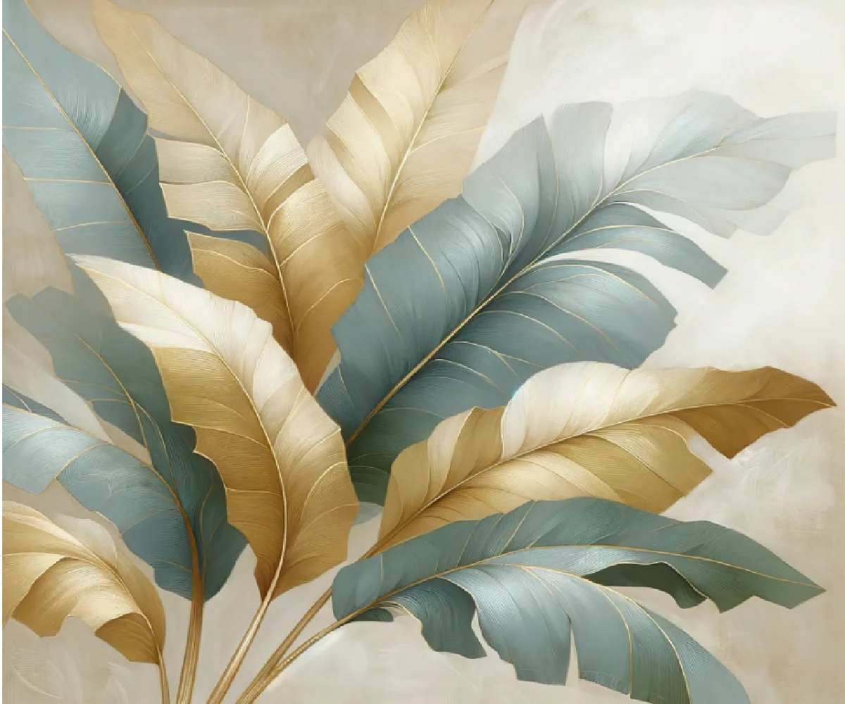Custom wallpaper Modern hand-painted tropical plants leaves flowers palm leaves banana leaves Mural home decor 3d wallpaper