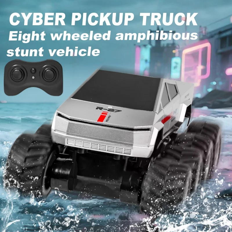 

8 Wheels All Terrain Off Road 2To1 Amphibious Remote Control Truck 2.4G 360° Rotation Dual Side Drive Waterproof RC Car Truck