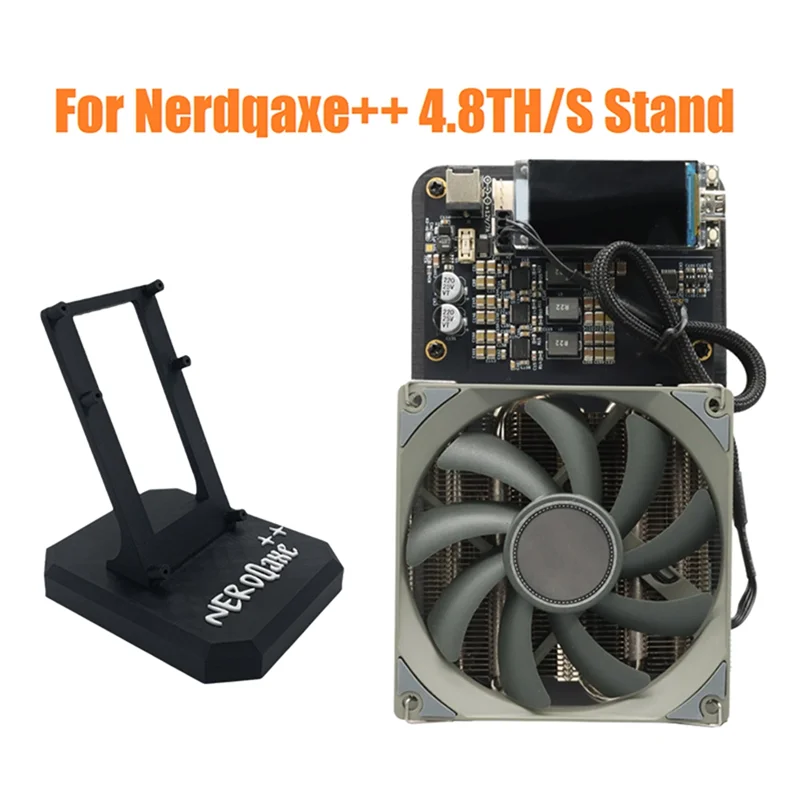 حامل AM-Bracket لطابعة Nerdqaxe+ + 4.8TH/S ASIC Miner ثلاثية الأبعاد لـ Nerdqaxe+ + 901 Crypto Miner