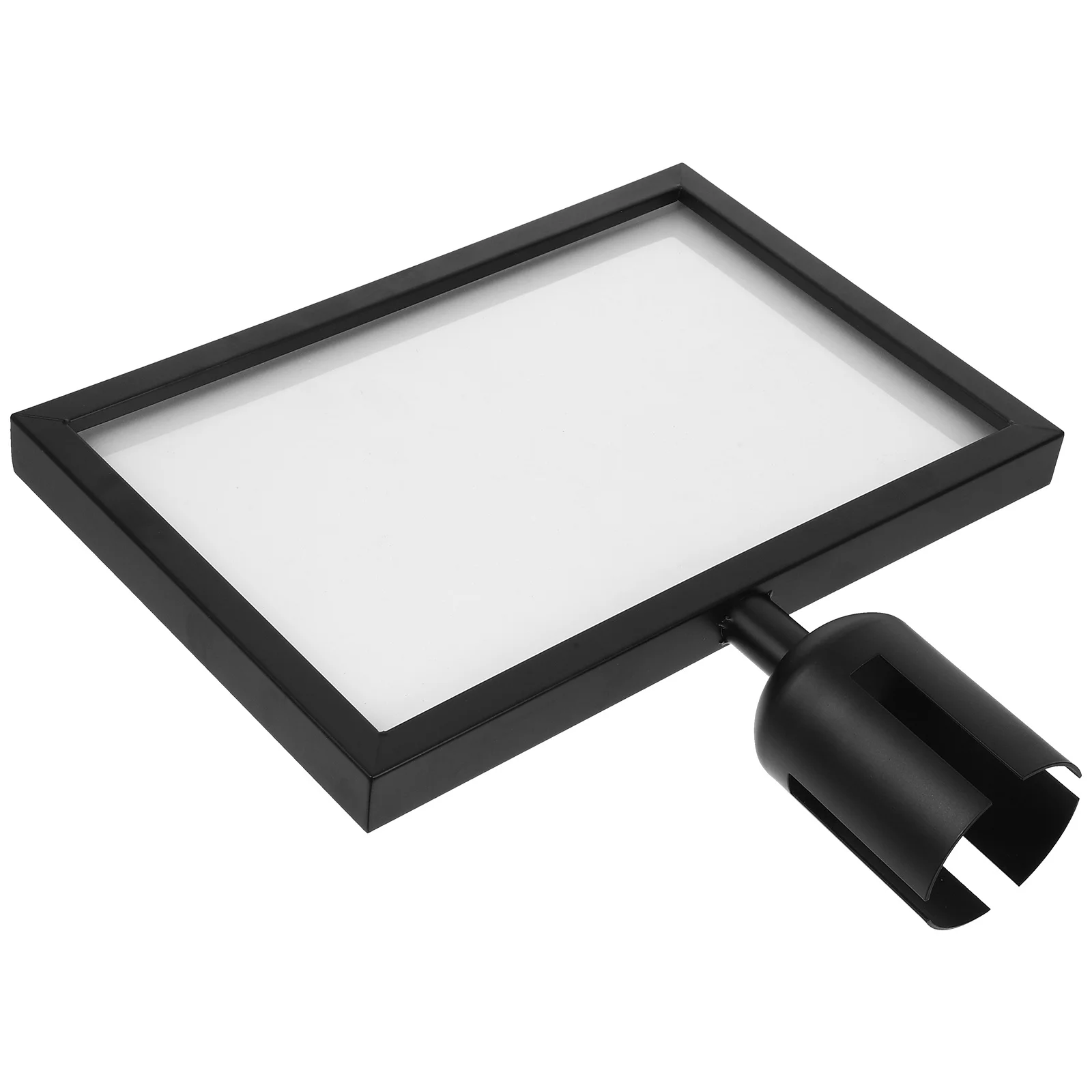 حامل علامة أفقي A4 متعدد الاستخدامات لحواجز التحكم في الحشود، فنادق المطارات، تزيين متجر البيع بالتجزئة #5