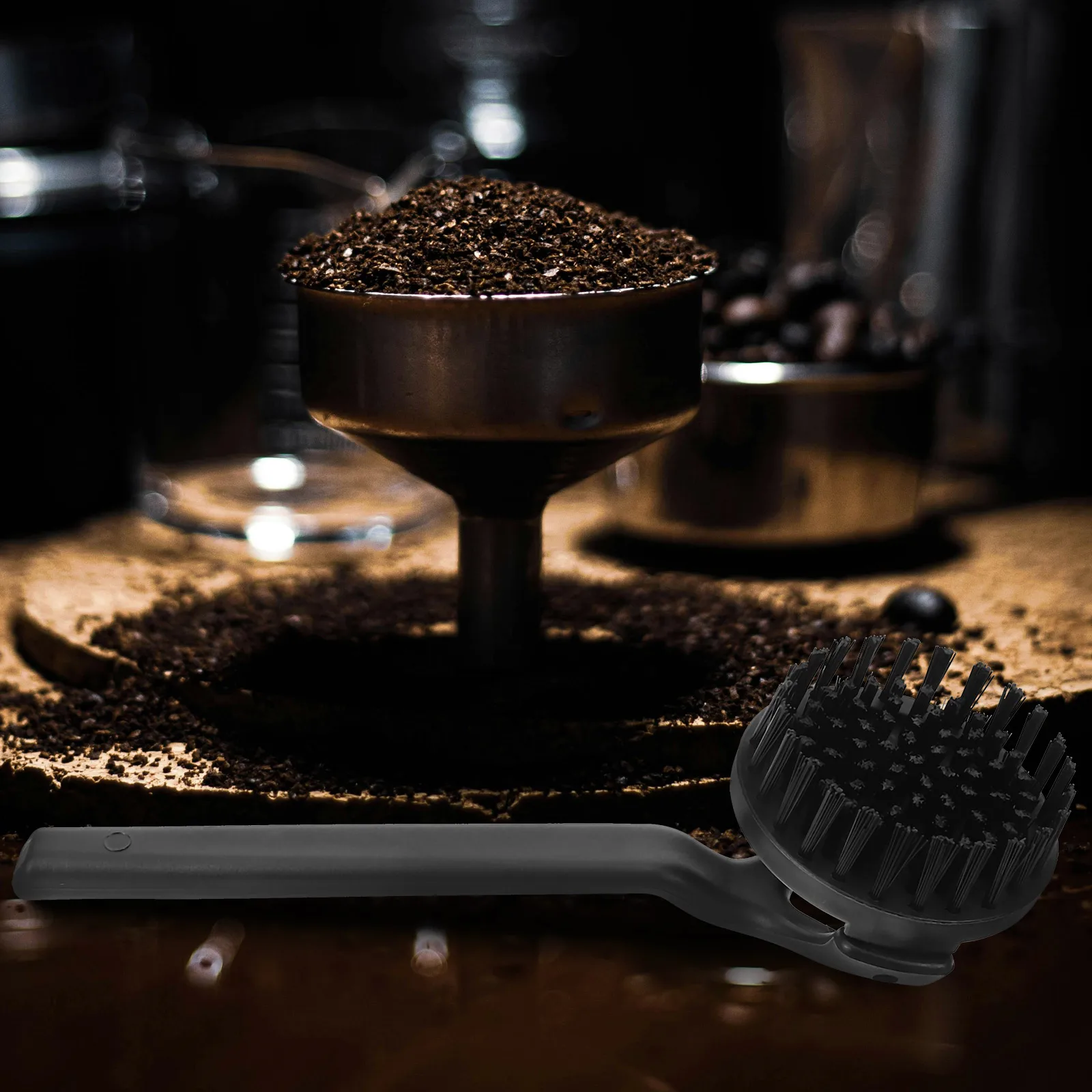 

Espresso Coffee Machine Cleaning Brush 58mm Disassemble Nylon Bristles Tools Grinder Cleaner Coffee Cleaning Tools Compact Size