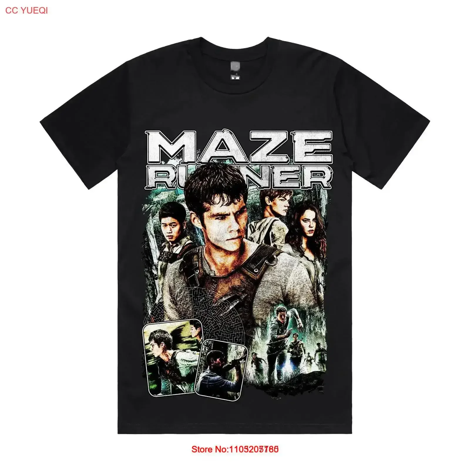 The Maze Runner T Shirt vintage Washed Slightly Comfortable Top For Everyday Wear Stylish streetwear homme graphic vintage