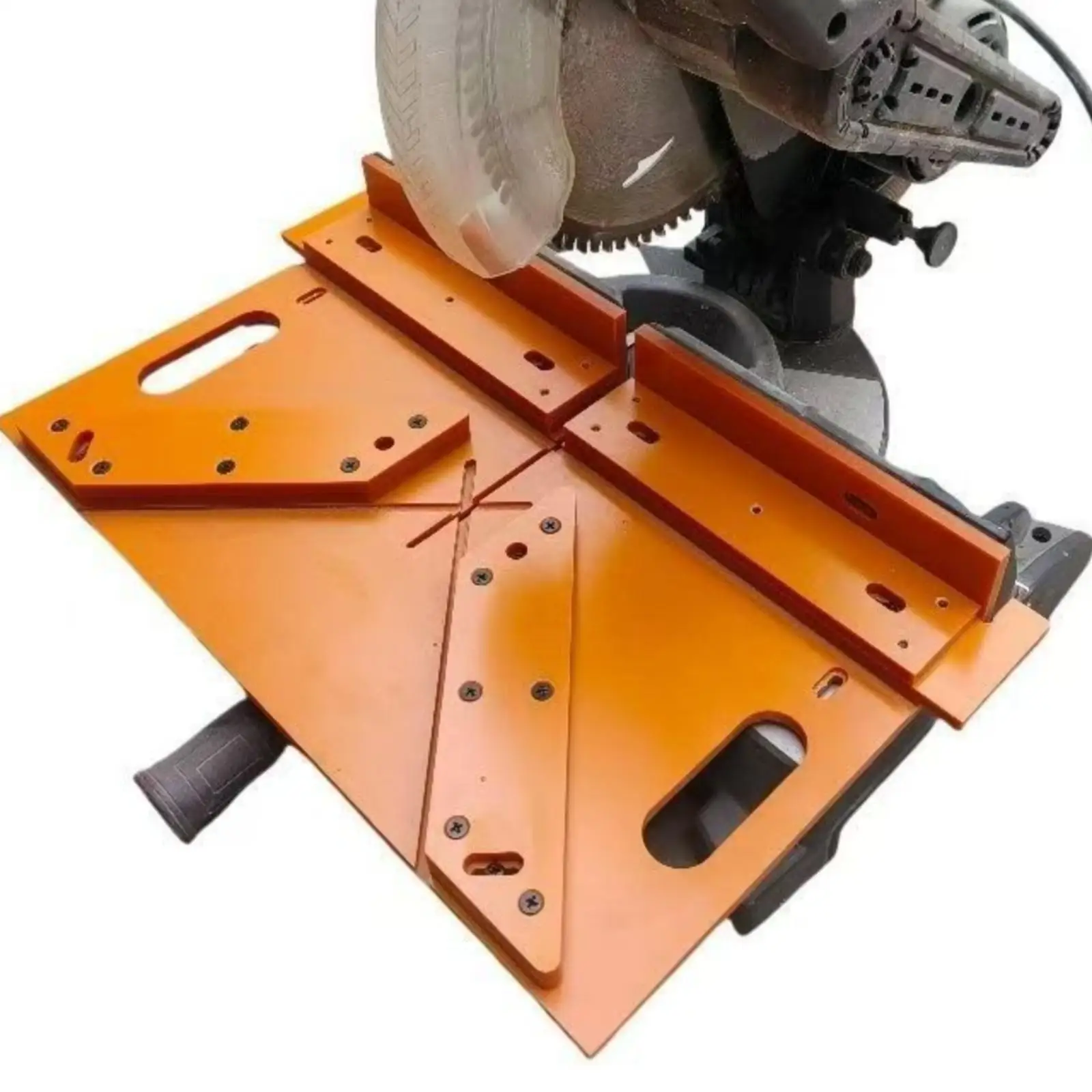 Molding Cutting Template for Door Frame 45 Degree Miter Guide Metal Trim Tool with Mounts