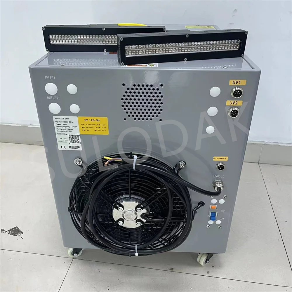 Water Cooled Fast Curing UV Lamp High Power 3600W UV LED Curing System for Uv Flexo/label/offset Printer