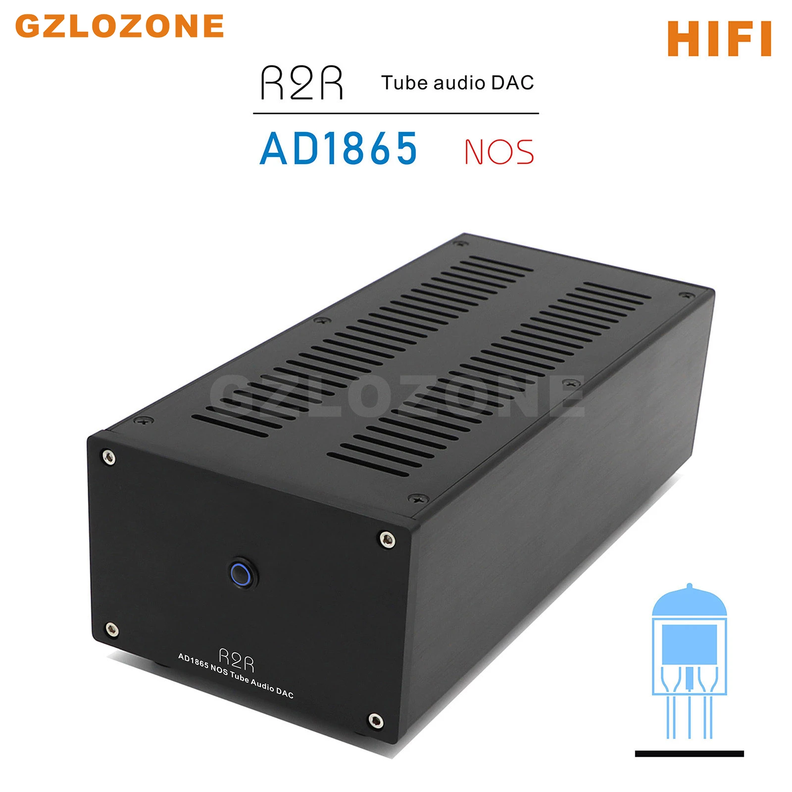 Dekoder architektury HIFI R2R AD1865 NOS Tube Audio DAC z lampami 6N11 + 6Z4
