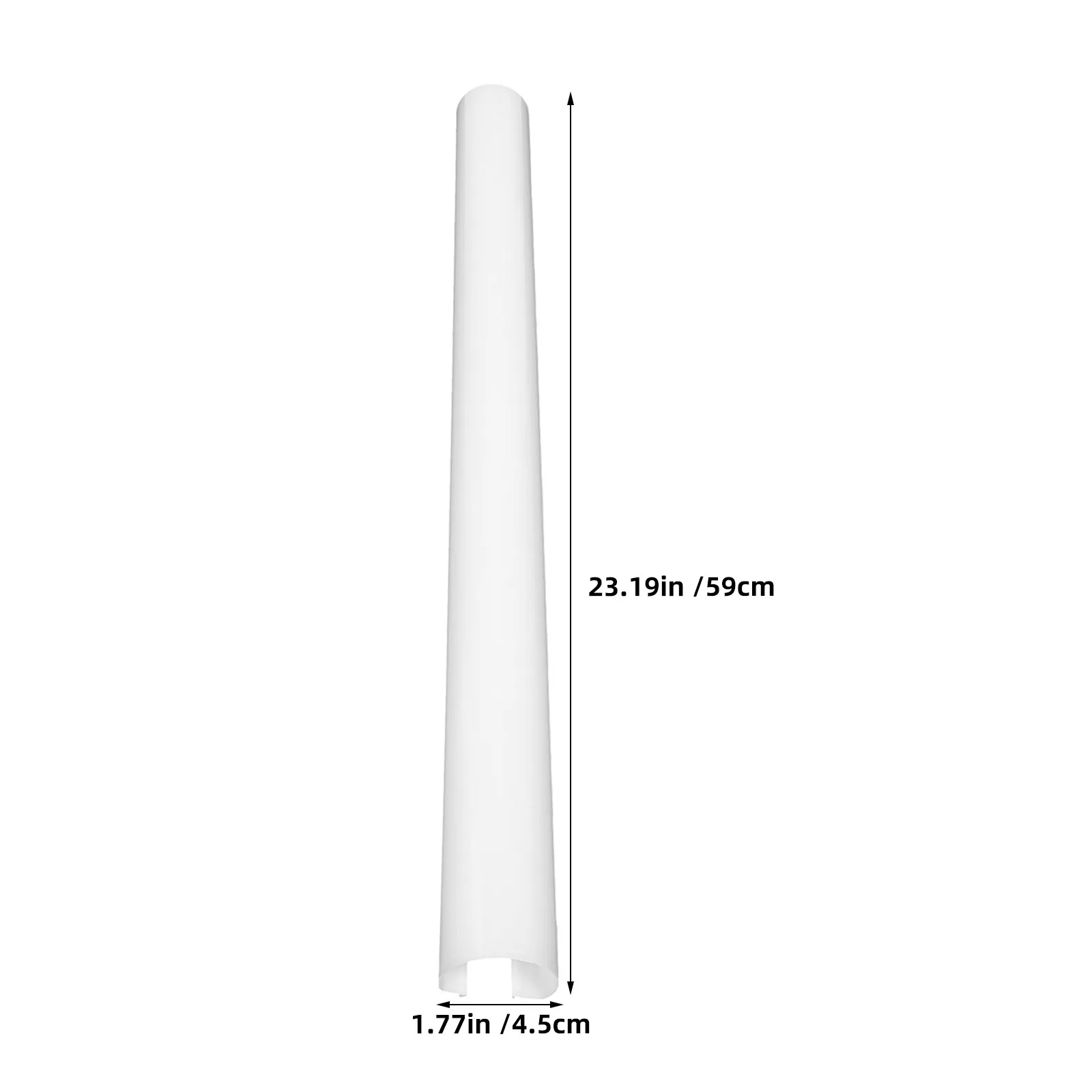 2Pcs LED Tube Light Cover Frosted Lamp Shade Protective Cover Anti-Glare Ceiling Light Diffuser Channel T8 Tube Guard