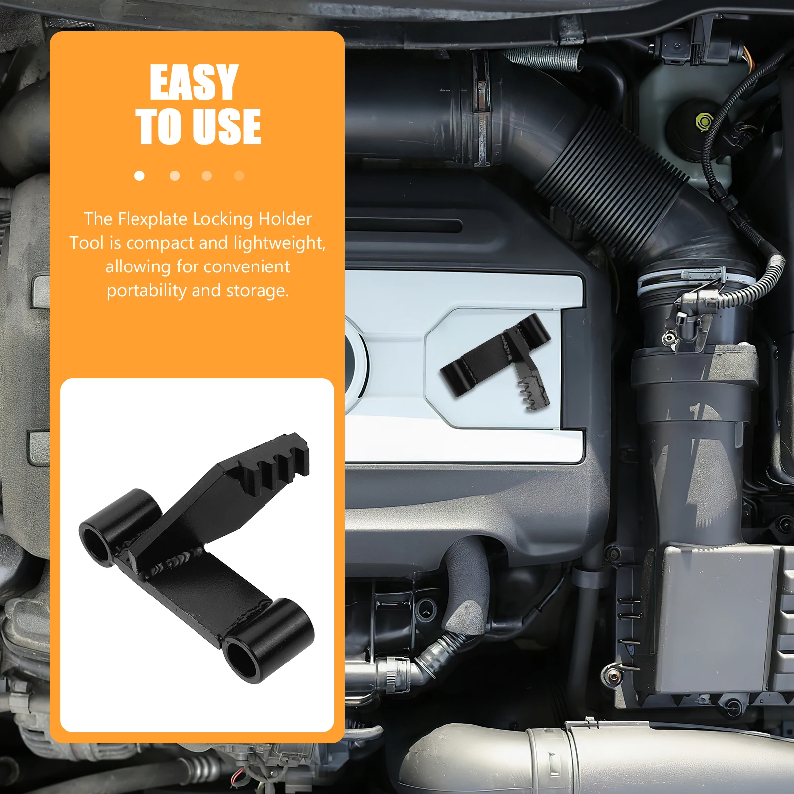 

Turning Engine Flexplate Locking Holder Sturdy Metal Easy Installation Compact Portable Car Repair For Various Brackets Flywheel
