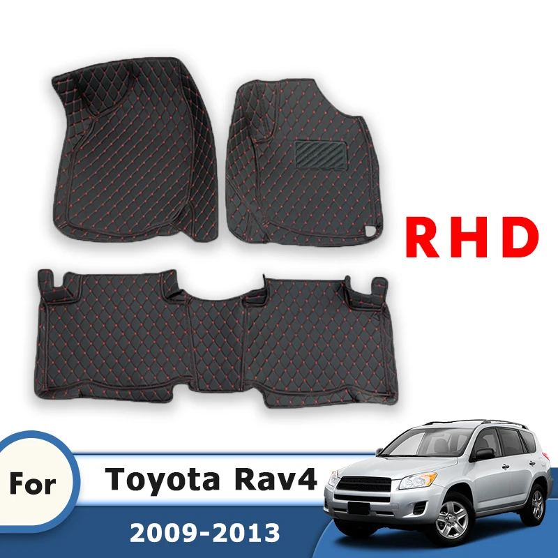 

Ковры на заказ с правым рулем для Toyota Rav 4 Rav4 2013 2012 2011 2010 2009, автомобильные коврики, автоаксессуары, Стайлинг, чехлы, внутренняя часть