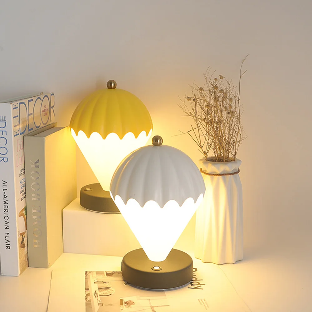 Hot air balloon night light creative gift lamp bedroom bedside decoration Scandinavian table lamp touch adjustable night light