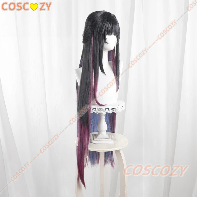 Game Honkai Star Rail Helektra Cosplay Wig 100CM Long Gradient Hair For Women Men Halloween Carnival Role Play Party Prop