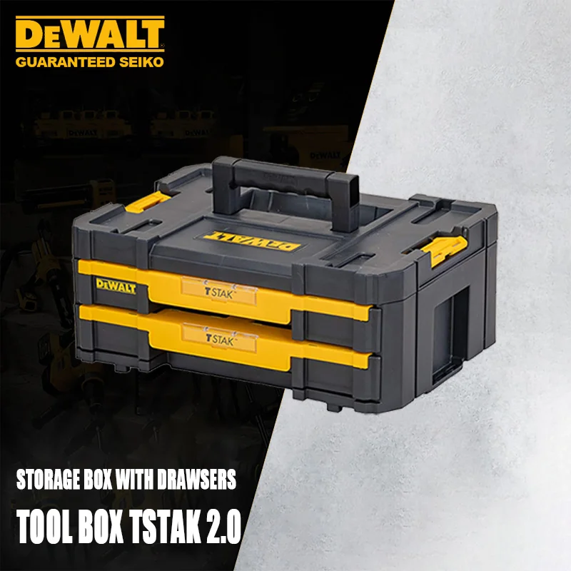 Dewalt Freely Stack Combine Tool Box with Single or Double Drawers DWST-70705 DWST-70706 TSTAK 2.0 Compatible with TSTAK1.0