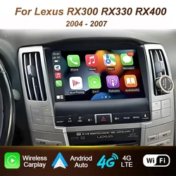 Android Auto For Lexus RX300 RX330 RX400 2004 - 2007 Car Radio Navigation Stereo Player Screen 2din DVD Multimedia Head Unit DSP