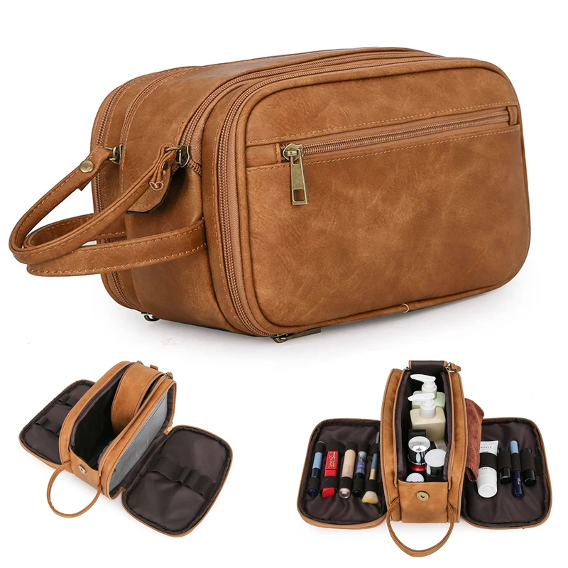 Reißverschluss Männer Business Make-Up Tasche Reise Kosmetik Tasche Reise Kit Damen Schönheit Tasche Organizer Wasserdichte Toilettenartikel Waschen Lagerung Tasche