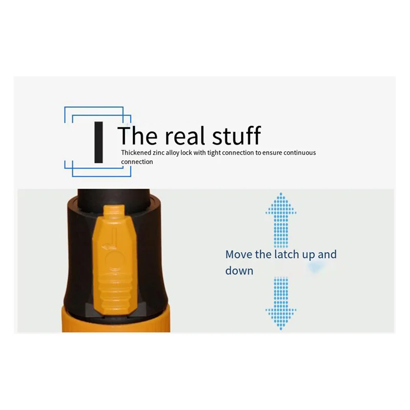 مقاوم للماء LED عرض التوصيل معدات إضاءة المسرح متعددة الوظائف مريحة الإضاءة موصل الطاقة المقابس ، دائم B-الفضة-