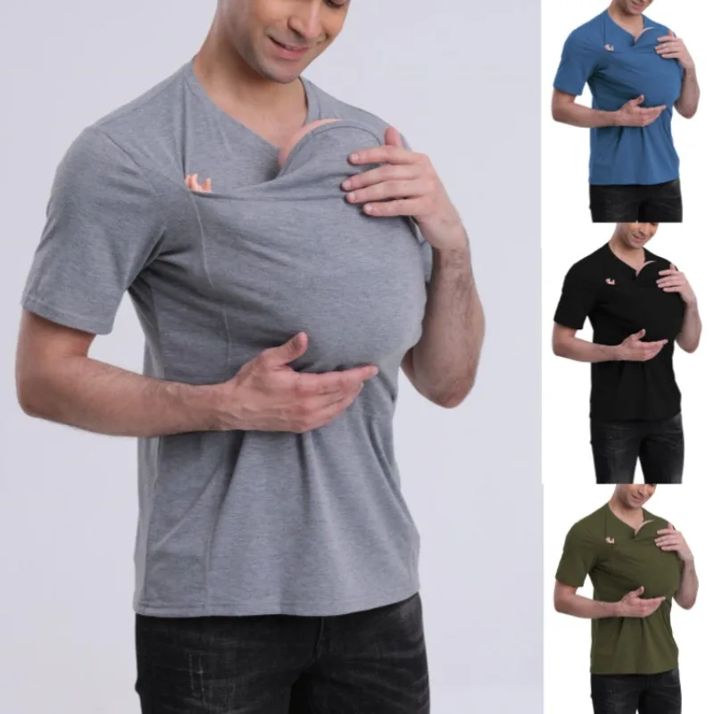 

High quality Kangaroo Dad Kangaroo Mom Multi functional Clothes Women Comfortable Shirt T-shirt Tank Top