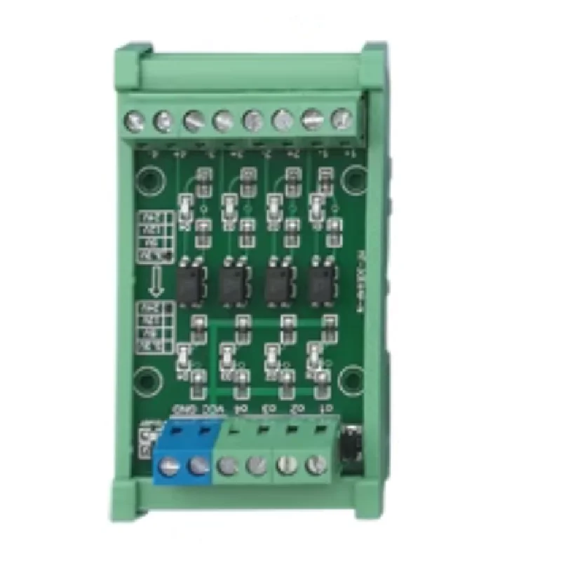 

4-channel optoelectronic isolation board 3.3V/5V/12V/24V signal voltage level conversion
