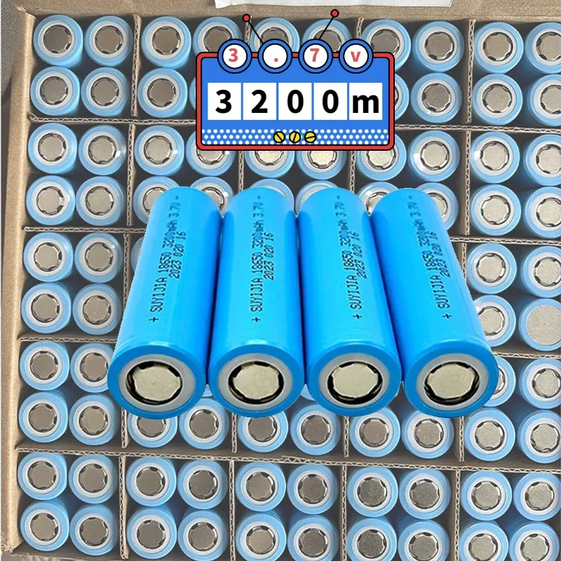 1-100 sztuk 18650 akumulator litowo-jonowy 3.7V 3200mAh wysokiej jakości akumulator uniwersalny zaawansowany latarka akumulatory do elektronarzędzi