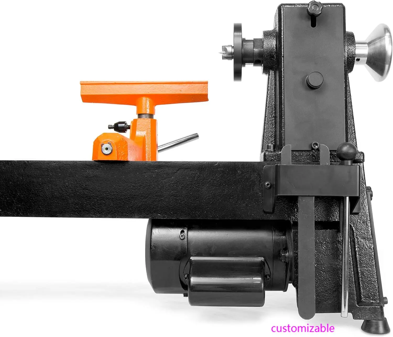 LA3424 4.5-Amp 12 بوصة × 18 بوصة 5 سرعات 520، 900، 1400، 2150، أو 3400 دورة في الدقيقة مخرطة خشبية على سطح الطاولة