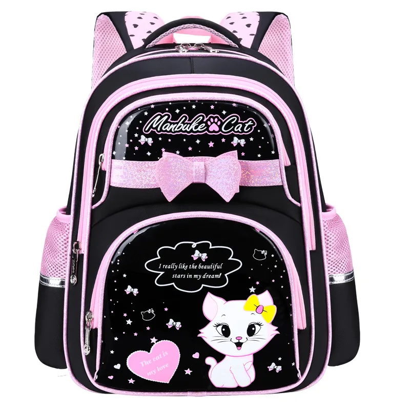 Disney cartoon  Mary Cat School Bags Backpack  Girls and Boys Cute lady Shoulder Bag gift