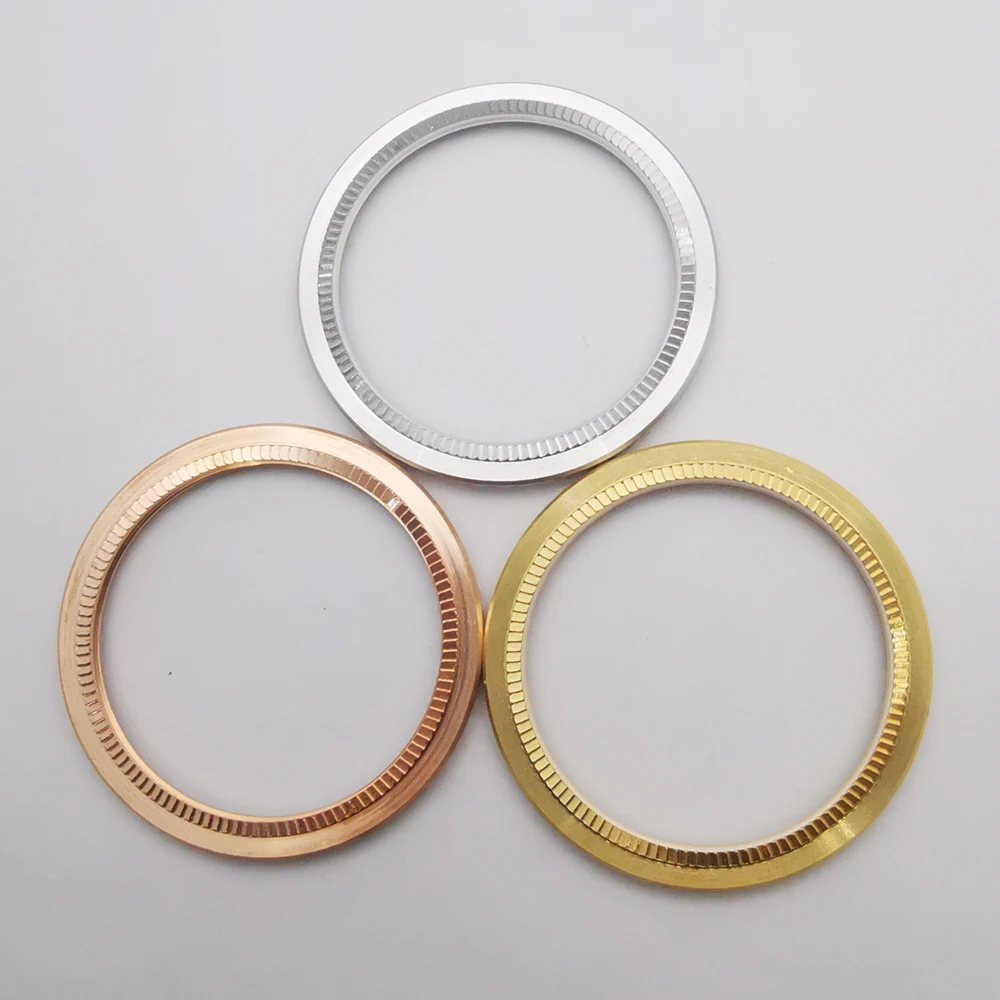 40.8mm*32.6mm silver gold rose gold black Watch Bezel insert fit Corgeut 40mm mens watch case