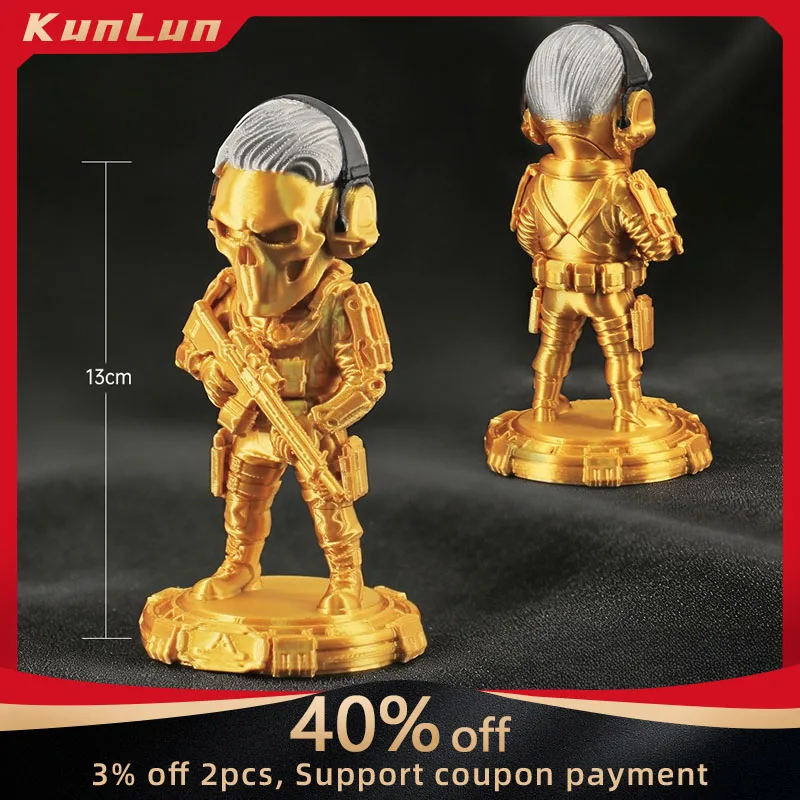 

Delta Force Chinese Game Peripherals Agent Red Wolf Figure 3D Print Q Version Action Figure Collectible Desk Ornaments Boy Toy