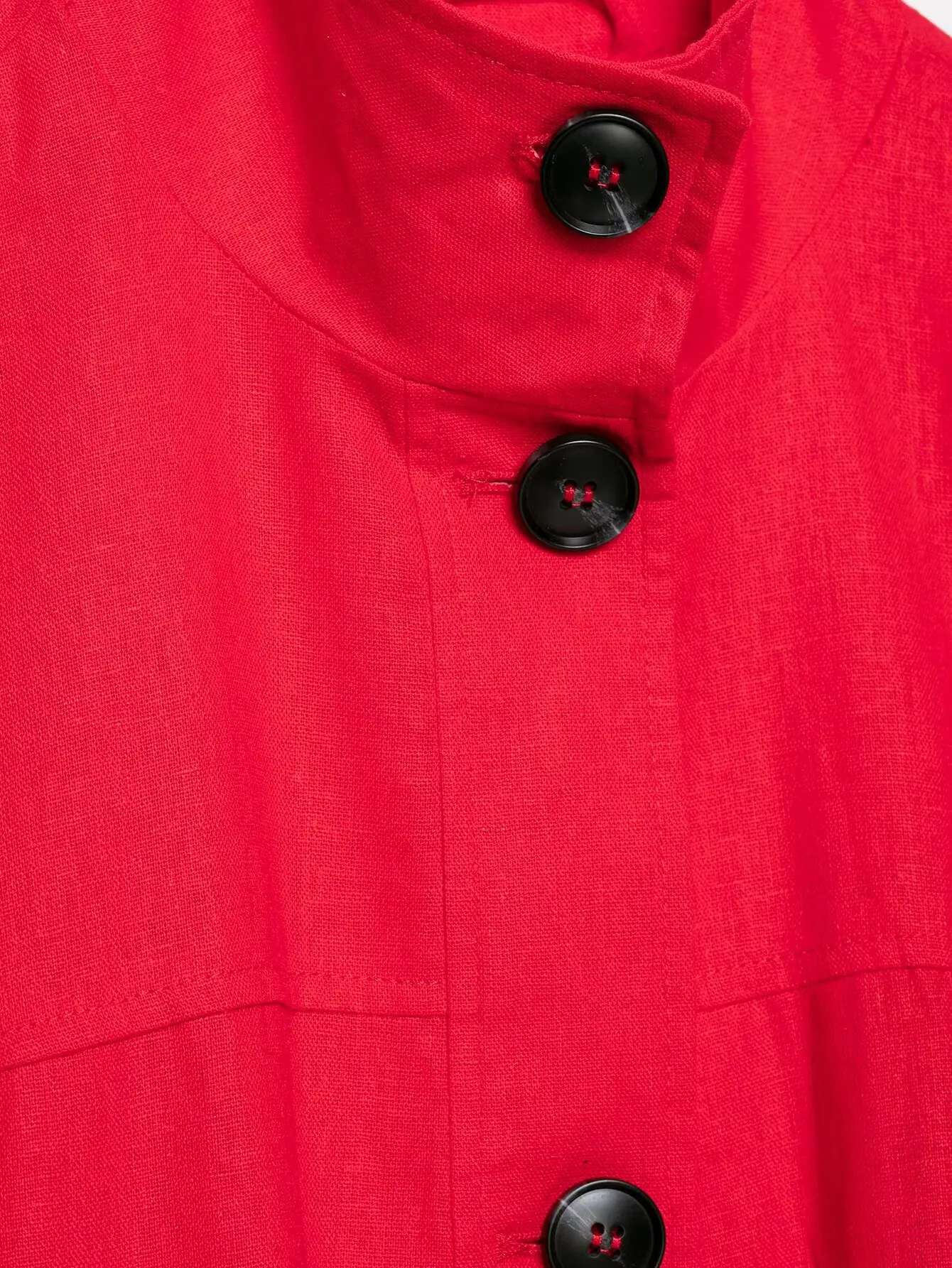 HH Damen Elegante Kurze Utility-Jacke Stehkragen Knopfdetail Oberbekleidung Frühling Herbst Business Casual & Büro Festliche Kleidung – Detail 8