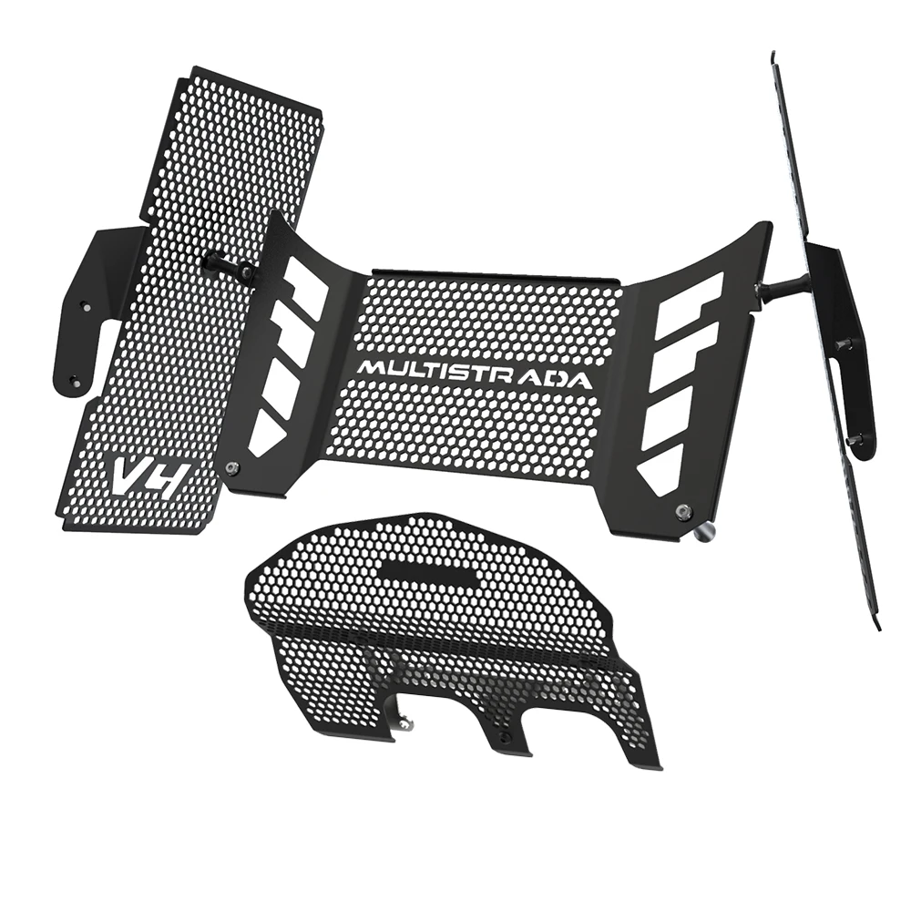 Motorcycle Radiator Guard Grille For Ducati Multistrada V4/S/Pikes Peak/S Sport/Rally Oil Cooler Engine Cylinder Head Protection