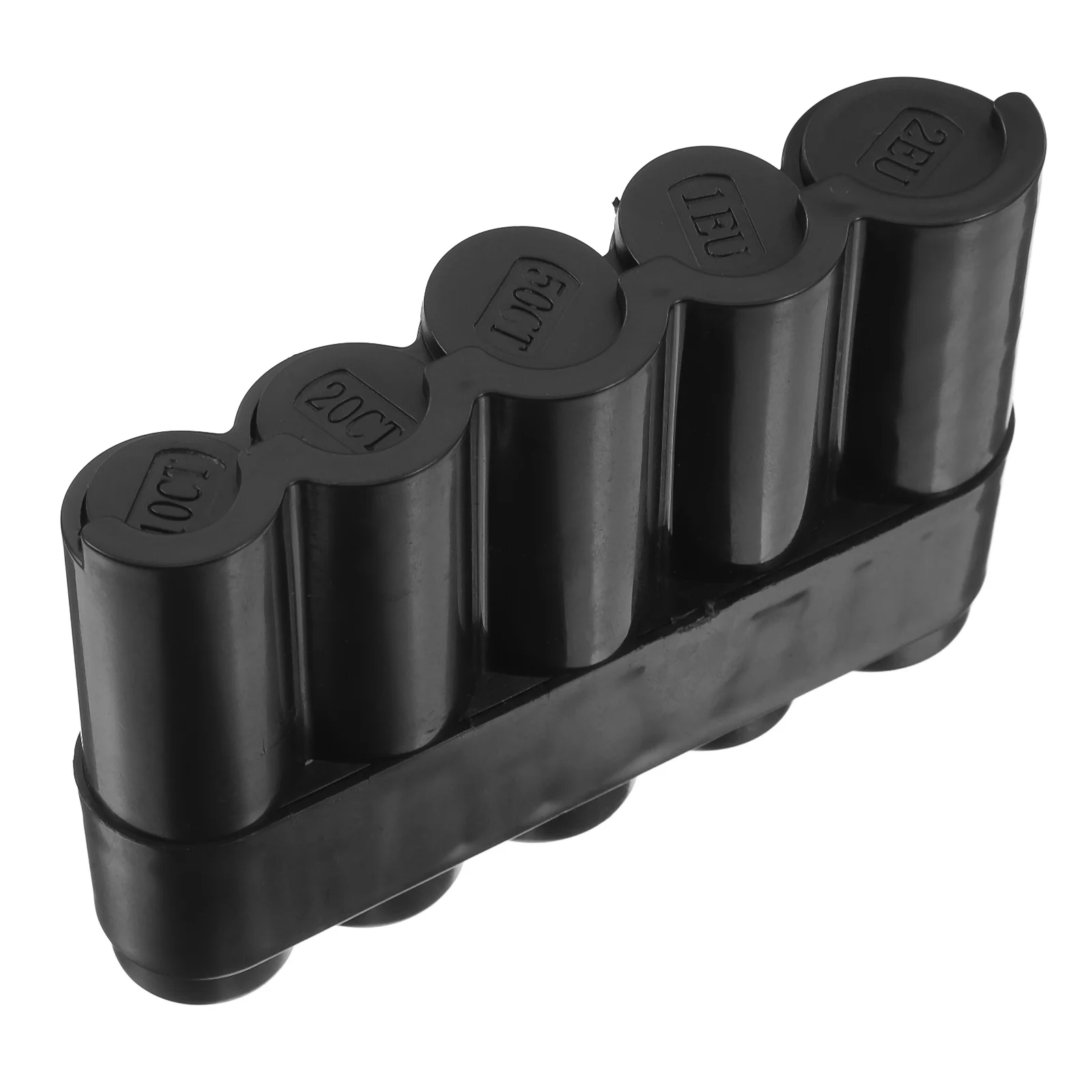 Coin Storage Box Multifunctional Plastic Coin Holder Portable Transparent Design For Travel Desk Countertop Organizer Case