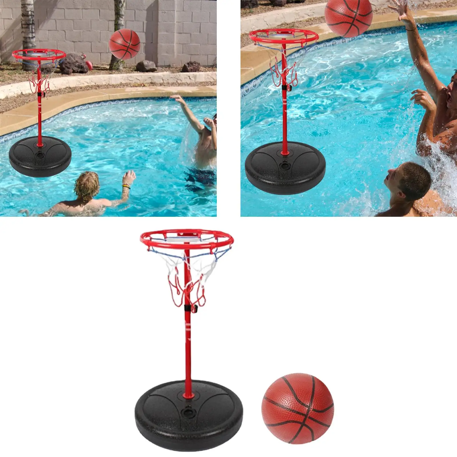 Pool Basketball Hoop  with Balls  Swimming Pool Game Water Basketball Stand Basketball Games for Adults Children Holiday Gifts