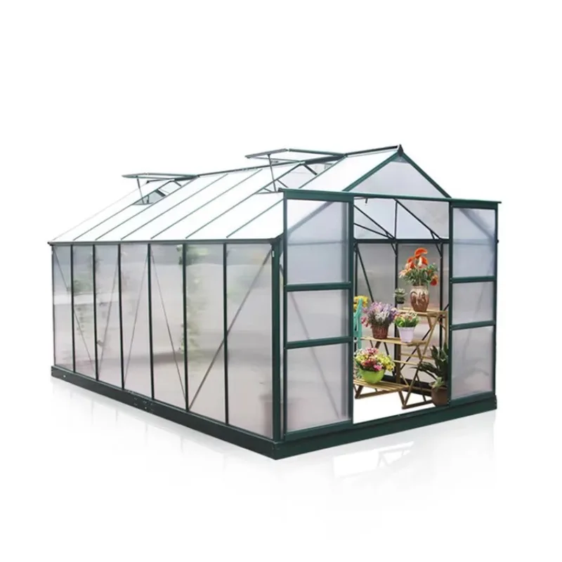 

Polycarbonate Power Garden Greenhouse Double Door Greenhouse