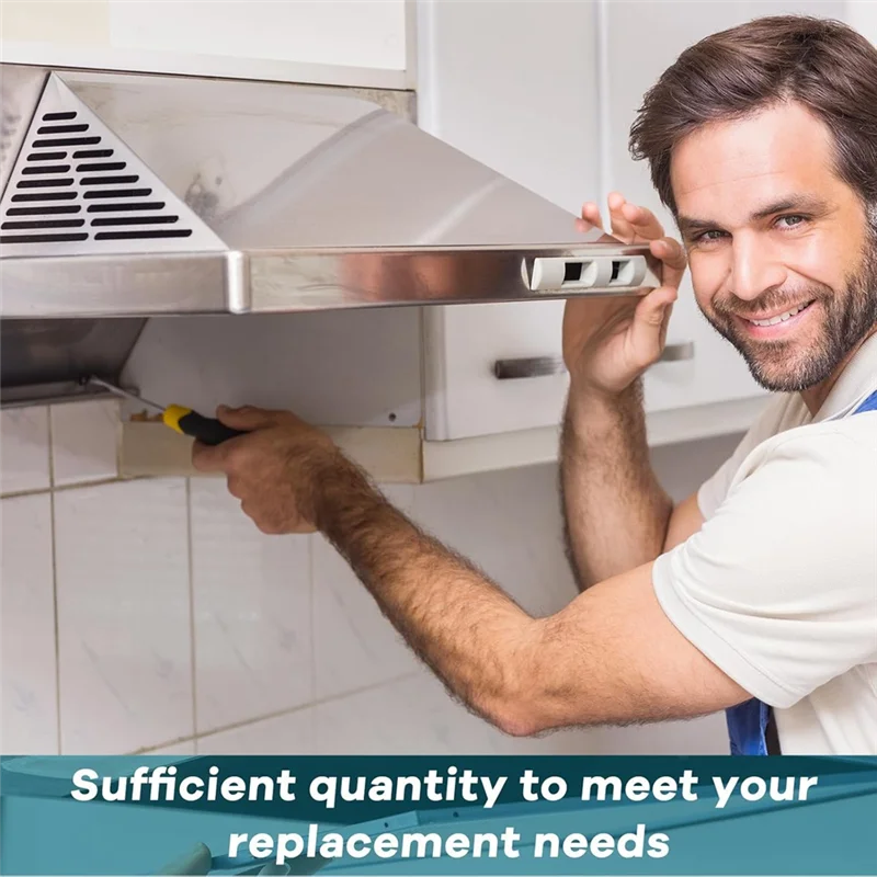 B83B-Light Lens Cover Kit 4Pcs For Broan Nutone 41000 Range Hood Models S99110437 99110437